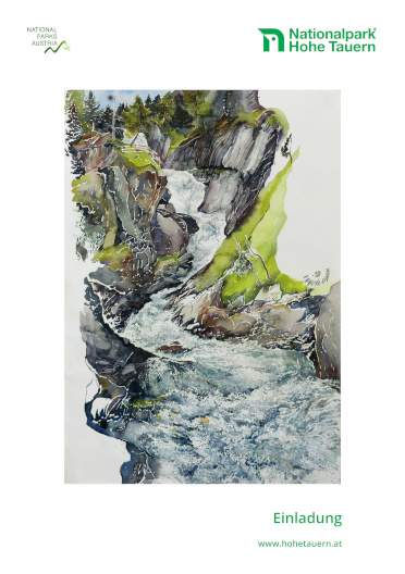 Plakat zur Ausstellung 'Flieen' in Innsbruck