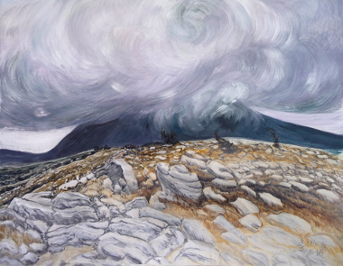 'Der Vojak - Wohnsitz des Donnergottes?', Acryl/LW 2011